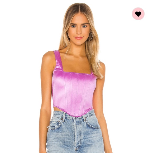 Superdown Catey Corset Top in Purple - Picture 3 of 6